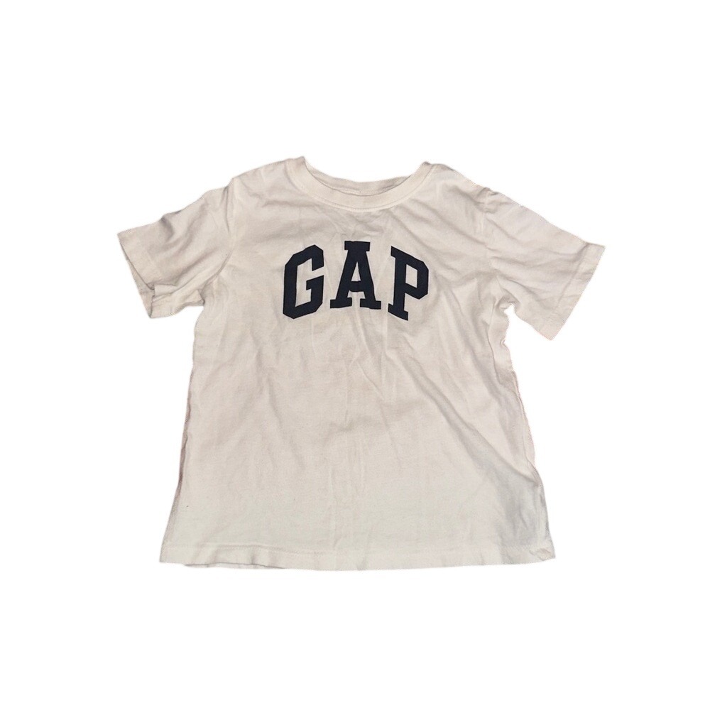Baby GAP White Blue Logo T-Shirt Kids Boys Size‎ 5 Brannans Favorites Tee